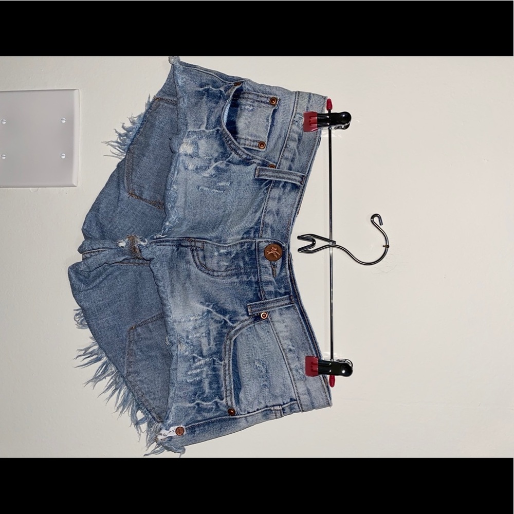 denim shorts